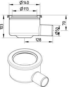 Line Drawing - Lower part-110