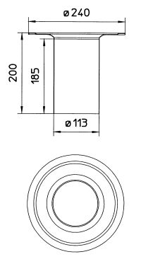 Line Drawing - Intermediate section