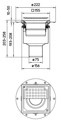 Line Drawing - Drain-Sheet membrane-145