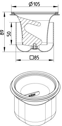 Line Drawing - Water trap-110