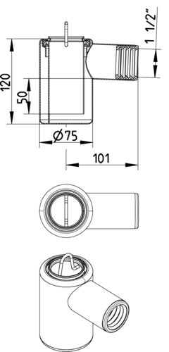 Line Drawing - Water trap-WaterLine channel