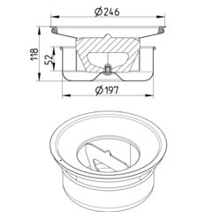 Line Drawing - Water trap-250