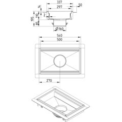 Line Drawing - Kitchen channel-Liquid membrane