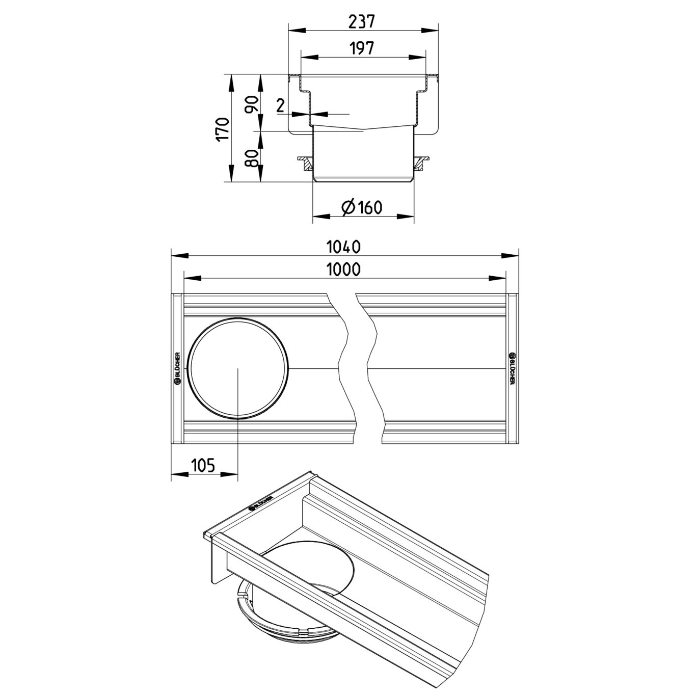 Line Drawing - Channel-No membrane