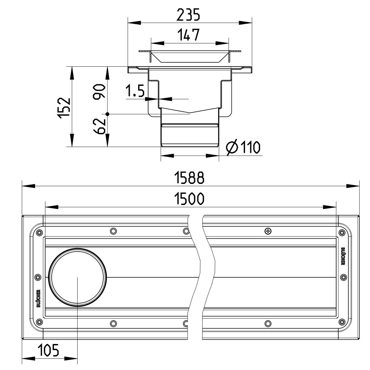 Line Drawing - Channel-Vinyl