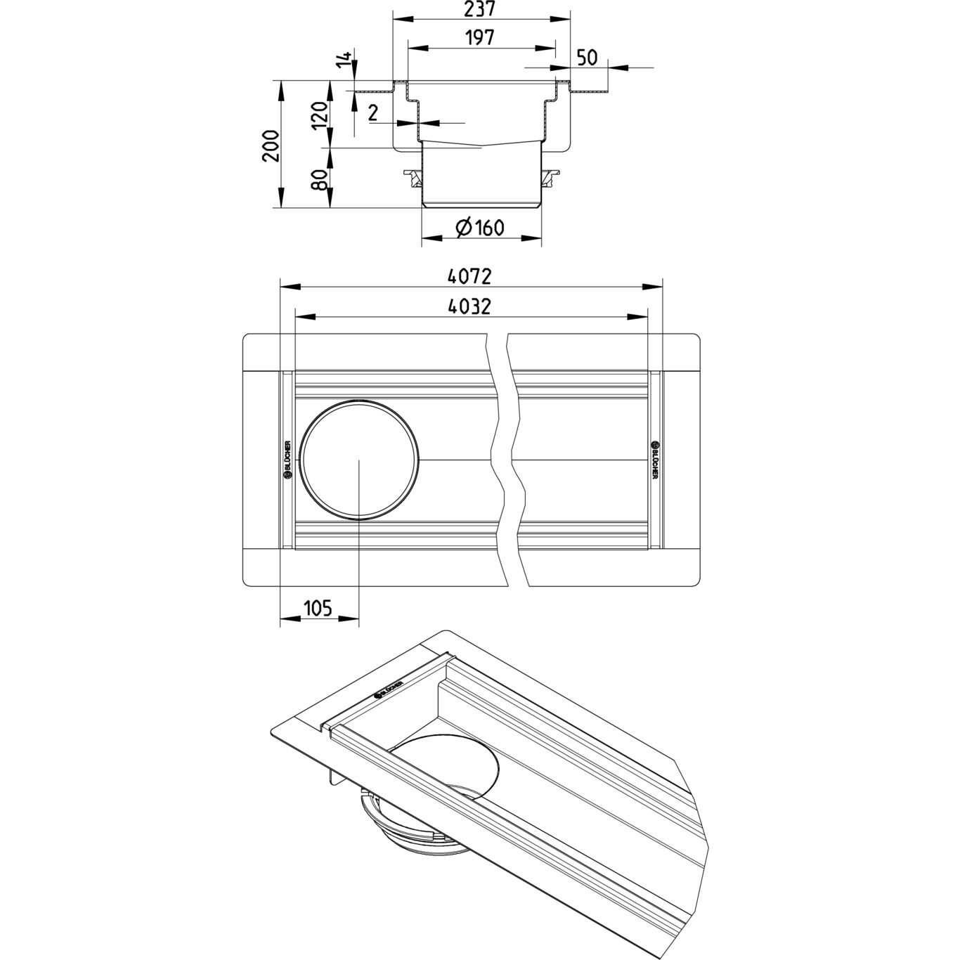 Line Drawing - Channel-Liquid membrane