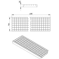 Line Drawing - Grating-Channel-150