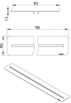 Line Drawing - Grating-WaterLine channel