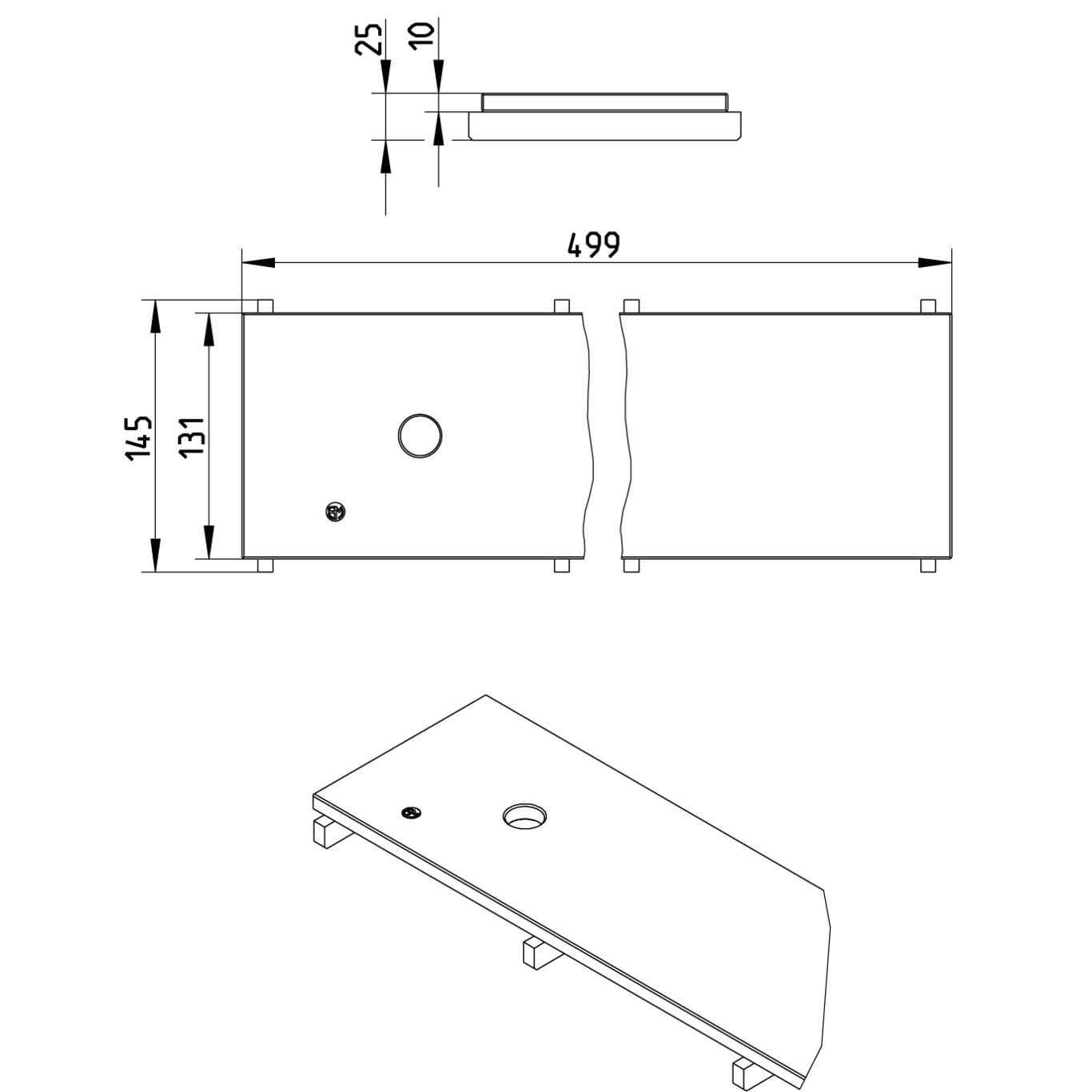 Line Drawing - Grating-Channel-150