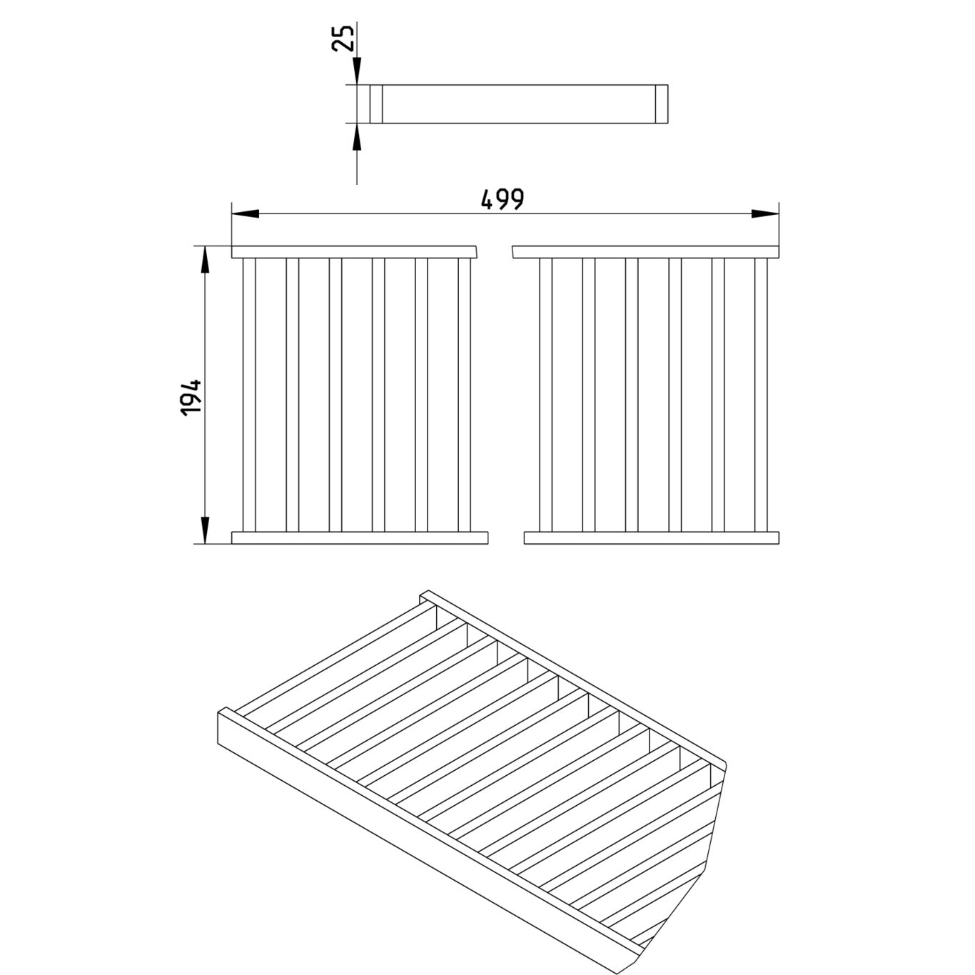 Line Drawing - Grating-Channel-200