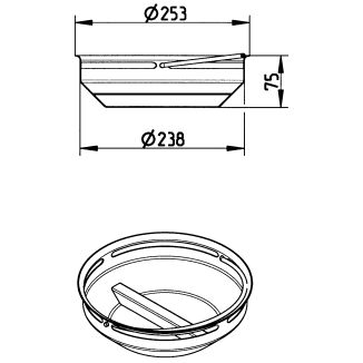 Line Drawing - Sand bucket