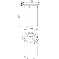 Line Drawing - Sand bucket