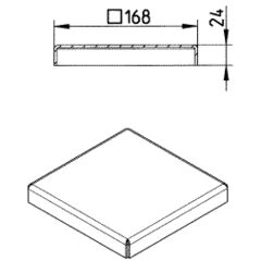 Line Drawing - Grating-Drain-200