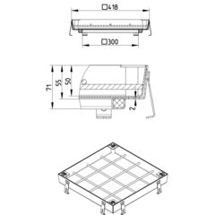 Line Drawing - Access cover-Infill