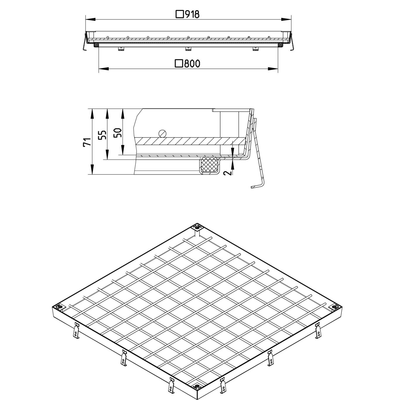 Line Drawing - Access cover-Infill