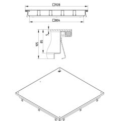 Line Drawing - Access cover-Plate