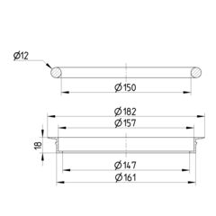 Line Drawing - Rubber insert