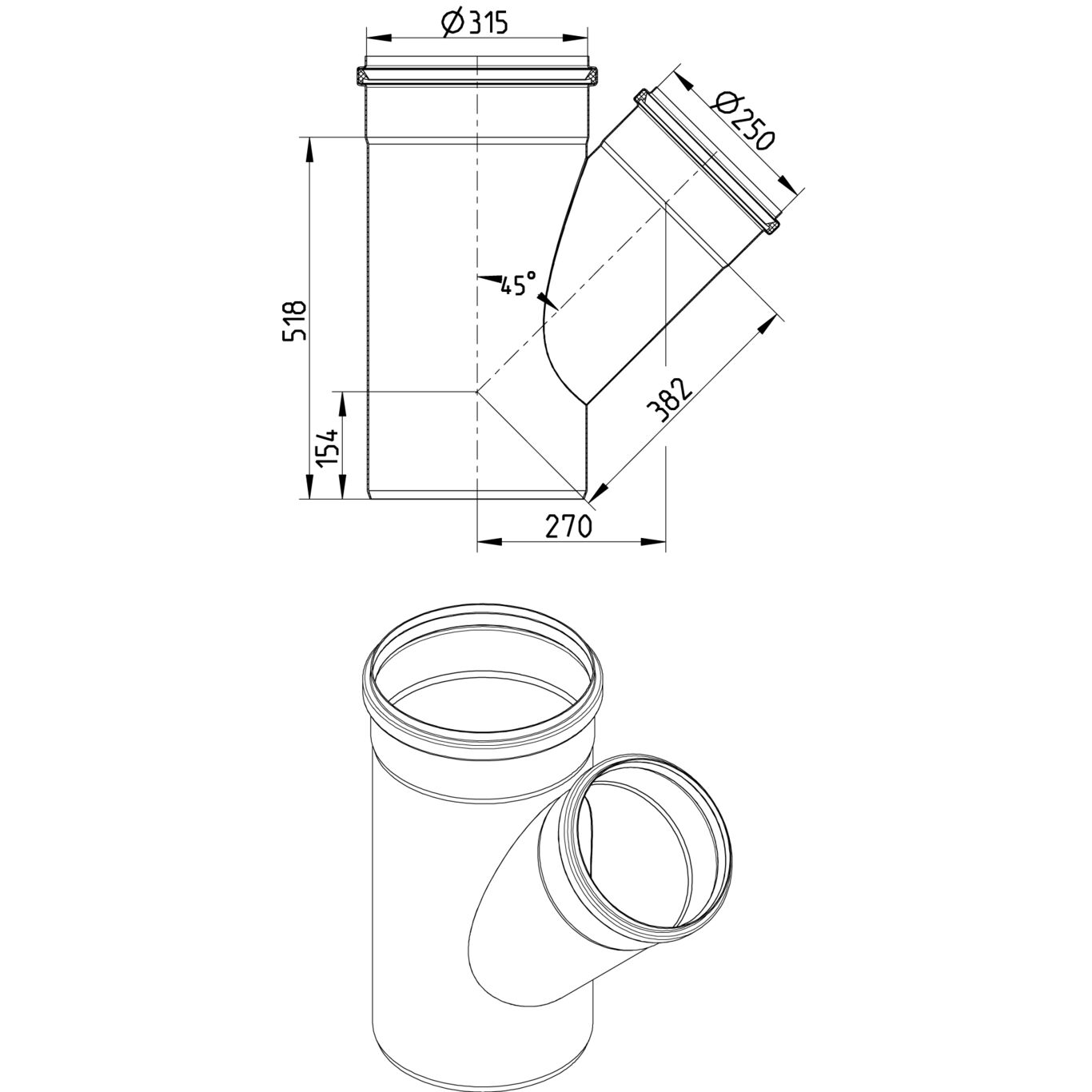 Line Drawing - Branch-45