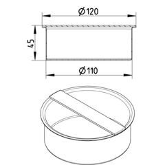 Line Drawing - Socket plug