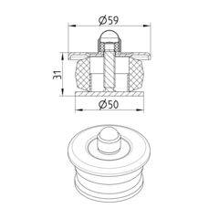 Line Drawing - Socket plug