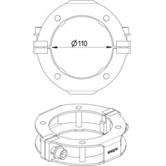 Line Drawing - Joint clamp-Pressure peak