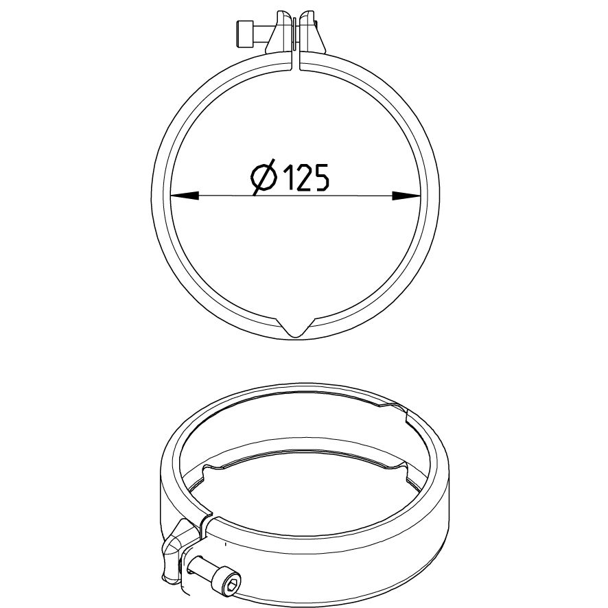 Line Drawing - Joint clamp