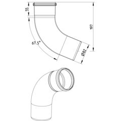 Line Drawing - Adaptor-toilet