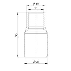 Line Drawing - Adaptor-femail