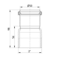 Line Drawing - Adaptor-mail